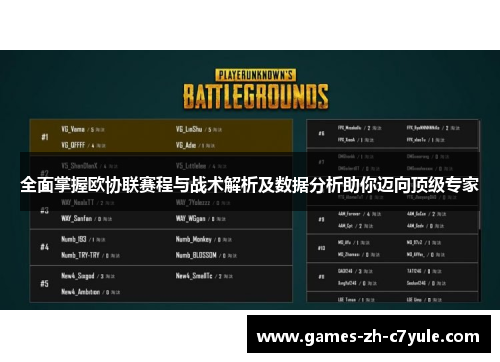全面掌握欧协联赛程与战术解析及数据分析助你迈向顶级专家